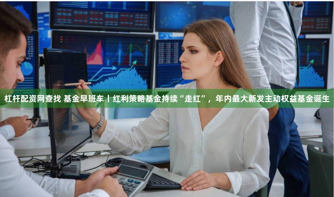 杠杆配资网查找 基金早班车丨红利策略基金持续“走红”，年内最大新发主动权益基金诞生