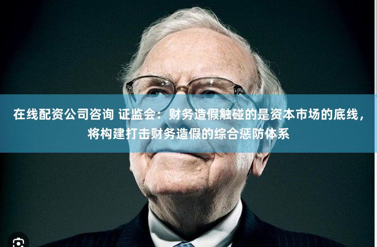 在线配资公司咨询 证监会：财务造假触碰的是资本市场的底线，将构建打击财务造假的综合惩防体系