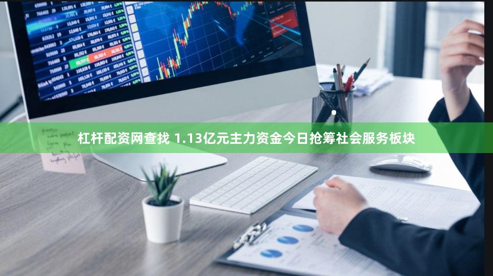 杠杆配资网查找 1.13亿元主力资金今日抢筹社会服务板块