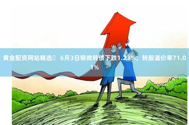 黄金配资网站精选	 6月3日银微转债下跌1.23%，转股溢价率71.01%