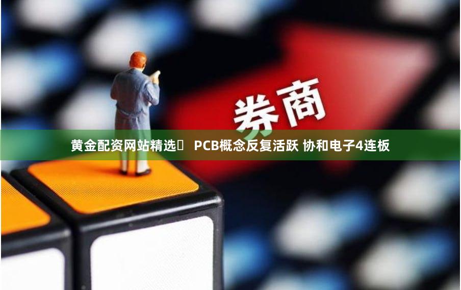 黄金配资网站精选	 PCB概念反复活跃 协和电子4连板