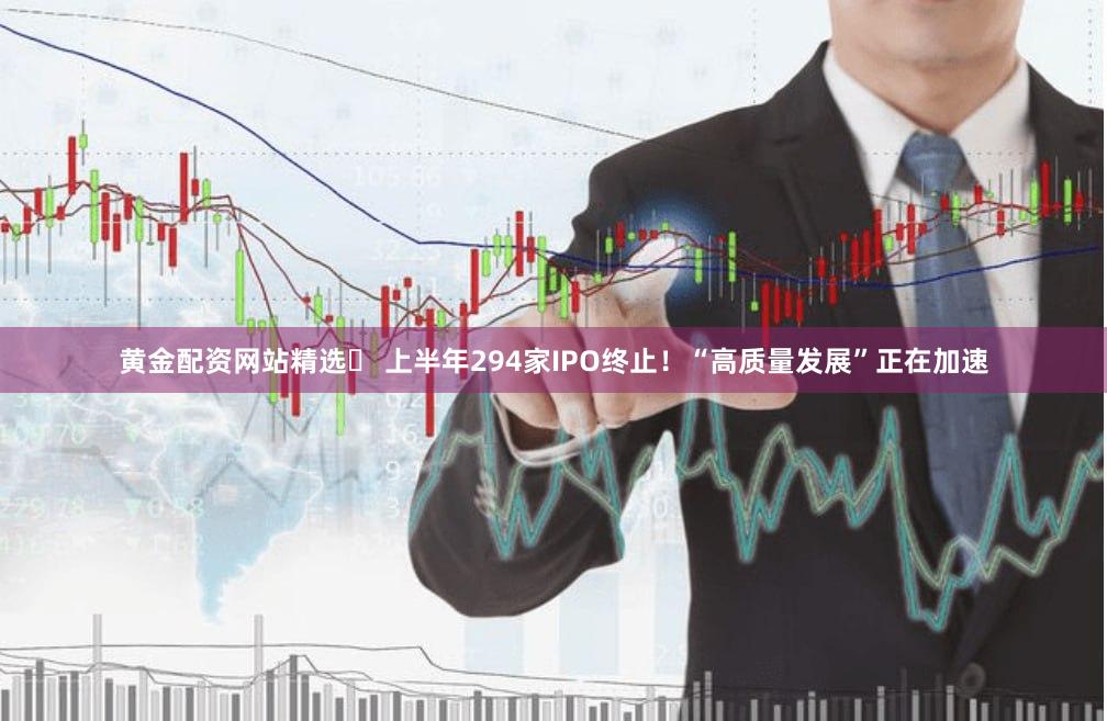 黄金配资网站精选	 上半年294家IPO终止！“高质量发展”正在加速
